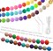 Silicone Beads 40 Colors 15mm Round Silicone Beads Bulk, Focal Beads Loose Rubber Beads for Jewelry Bracelet Necklace Keychain DIY Craft Making Decoration(160Pcs)
